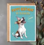 Funny Jack Russell Birthday Card for Dog Lovers