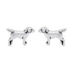 Sterling Silver Labrador Retriever Dog Earrings