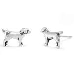 Sterling Silver Labrador Retriever Dog Earrings