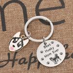 Husky Keychain for Dog Lovers and Owners