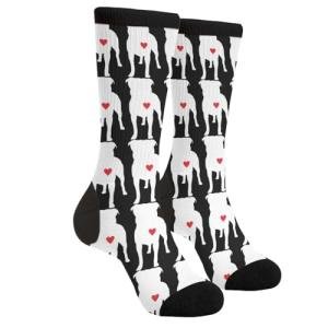 Fun Pitbull Novelty Crew Socks for Dog Lovers