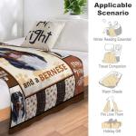Cozy Bernese Mountain Dog Print Throw Blanket