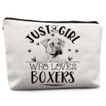 Boxer Dogs Makeup Bag for Dog Lovers