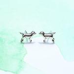 Sterling Silver Labrador Retriever Dog Earrings