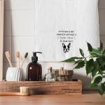 Funny Boston Terrier Paw Kitchen Towels Set of 2