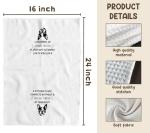 Funny Boston Terrier Paw Kitchen Towels Set of 2