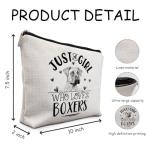 Boxer Dogs Makeup Bag for Dog Lovers