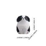 Hand-Carved Wooden Border Collie Figurine 1.4