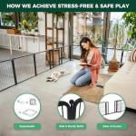 Heavy-Duty 6-Panel Indoor Dog Playpen