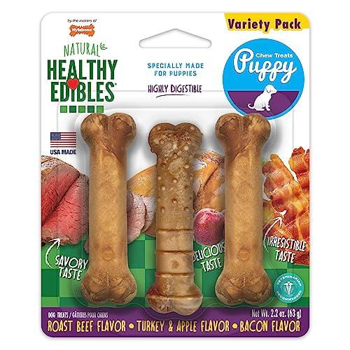 Nylabone Natural Puppy Chews - Roast Beef & More