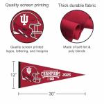 Indiana Hoosiers Big 10 Champions Pennant Flag