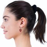 Indiana Hoosiers Team Color Dangle Earrings