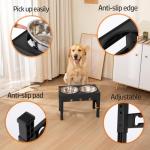 Adjustable Elevated Dog Bowls with Stainless Steel Set