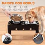 Adjustable Elevated Dog Bowls with Stainless Steel Set