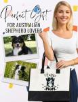 Aussie Shepherd Canvas Tote Bag for Dog Lovers