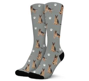 Cute German Shepherd Crew Socks for Dog Lovers
