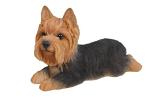 Yorkshire Terrier Lying Down Resin Statue