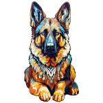 German Shepherd Wooden Puzzle - Fun Gift Idea