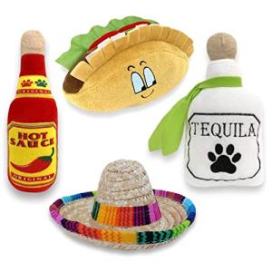 Fiesta Dog Chew Toys - Baja Ponchos 4 Pack