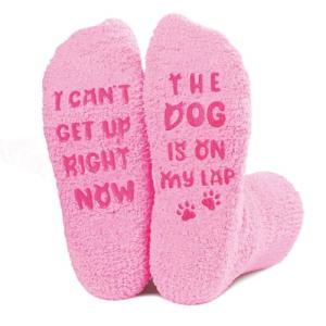 Funny Pink Dog Socks - Perfect Gift for Dog Lovers