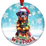 Adorable Rottweiler Christmas Ornament for Dog Lovers