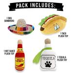 Fiesta Dog Chew Toys - Baja Ponchos 4 Pack