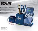 Ohio State Buckeyes Wireless Charging Stand & Organizer