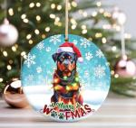Adorable Rottweiler Christmas Ornament for Dog Lovers