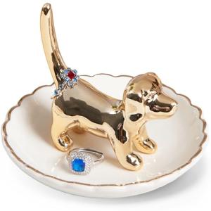 Dog Mom Gold Ring Holder for Dog Lovers