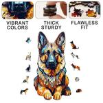 German Shepherd Wooden Puzzle - Fun Gift Idea