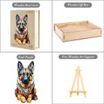 German Shepherd Wooden Puzzle - Fun Gift Idea