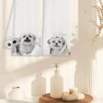 Cute Shih Tzu Hand Towels Set of 2