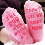 Funny Pink Dog Socks - Perfect Gift for Dog Lovers