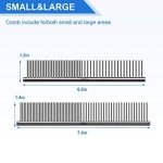 2-Pack Stainless Steel Dog Grooming Combs
