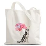 Husky Dog Lover Canvas Tote Bag