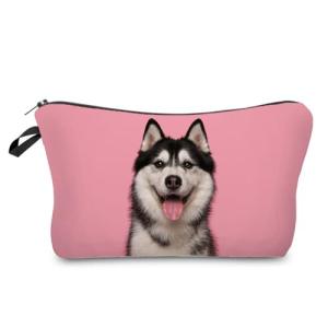 Siberian Husky Makeup Bag for Dog Lovers