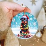 Adorable Rottweiler Christmas Ornament for Dog Lovers