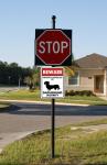 Dachshund Security Sign for Pet-Friendly Spaces