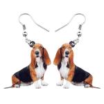 Basset Hound Dangle Earrings for Dog Lovers