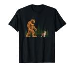 Funny Boston Terrier Bigfoot Dog Lover T-Shirt