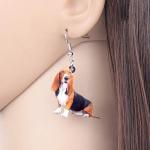 Basset Hound Dangle Earrings for Dog Lovers