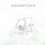Cute Maltese Heart Hoop Earrings for Dog Lovers