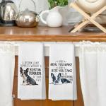 Funny Boston Terrier Kitchen Towels for Dog Lovers
