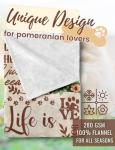 Inspirational Pomeranian Blanket for Dog Lovers