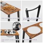 Elevated Dog Bowls with Spill Proof Mat for Large Dogs