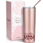 Dog Mom Rose Gold Insulated Tumbler 20 oz