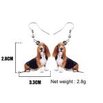 Basset Hound Dangle Earrings for Dog Lovers