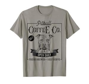Funny Pit Bull Mom Coffee Lover T-Shirt