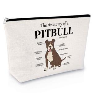 Pitbull Makeup Bag for Dog Lovers