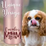 Dog Mom Rose Gold Insulated Tumbler 20 oz